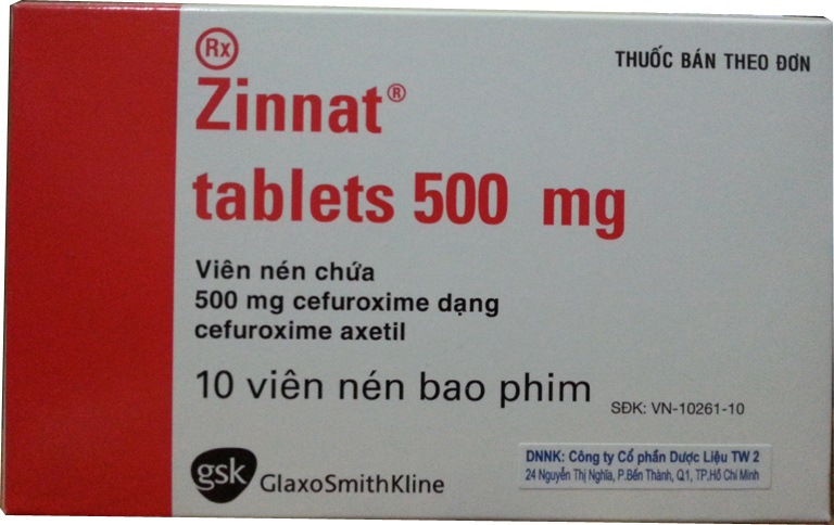 Zinnat tablets 500mg