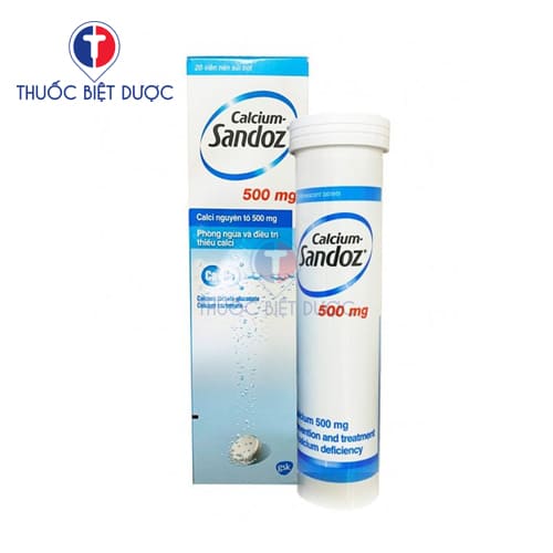 Thuốc Calcium sandoz 500mg dạng viên sủi - Ảnh 2