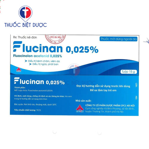 Thuốc Flucinan 0,025% CPC1HN - Fluocinolon - Ảnh 2