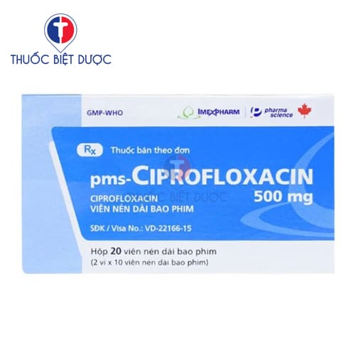 Thuốc pms-Ciprofloxacin 500mg Imexpharm - Ảnh 2