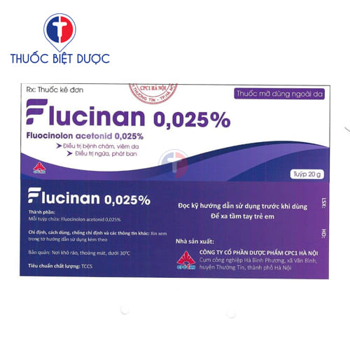 Thuốc Flucinan 0,025% CPC1HN - Fluocinolon - Ảnh 3