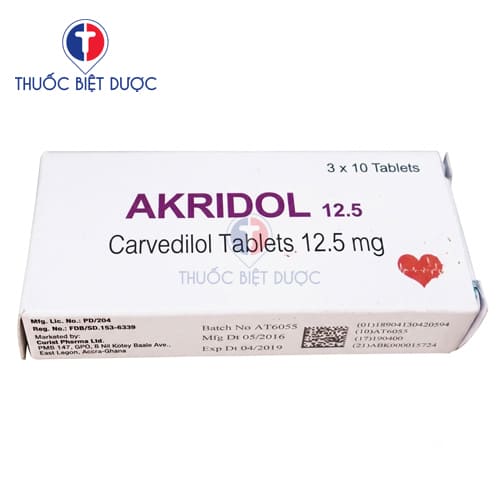 Akridol 12.5 Akriti Pharma - Carvedilol
