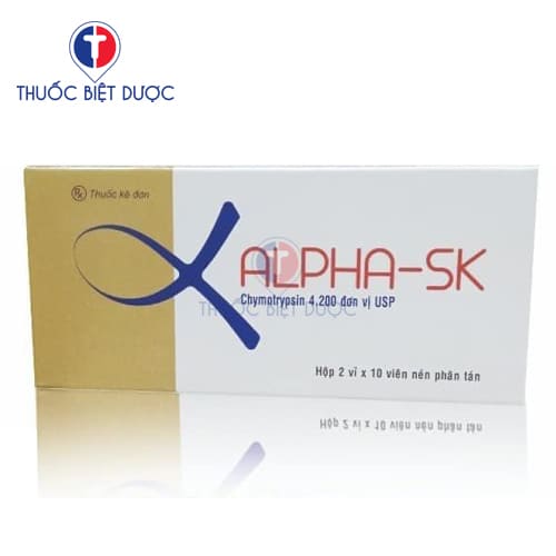 Alpha-SK Alphachymotrypsin 4200IU Sao Kim Pharma