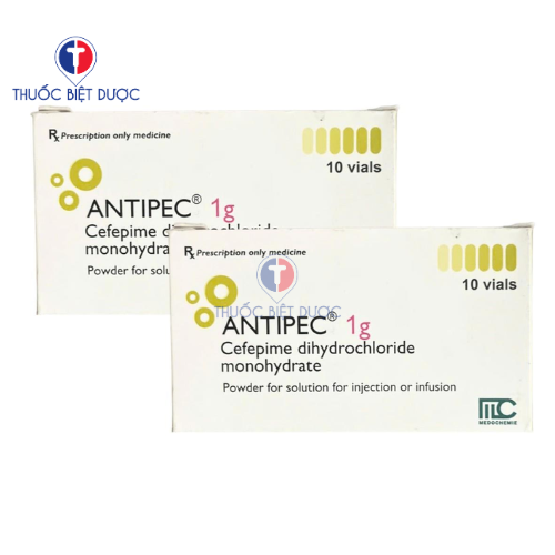 Antipec 1g điều trị nhiễm khuẩn do vi khuẩn nhạy cảm