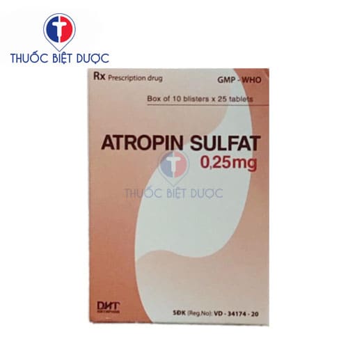 Atropin sulfat 0,25mg Hataphar