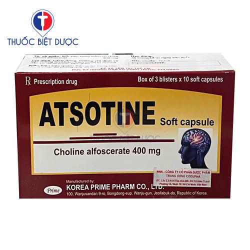 Atsotine Soft capsule Korea Prime Pharm - Cholin alfoscerat