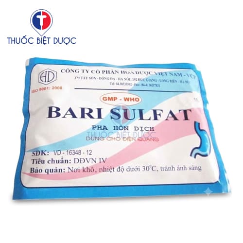 Bari sulfat pha hỗn dịch