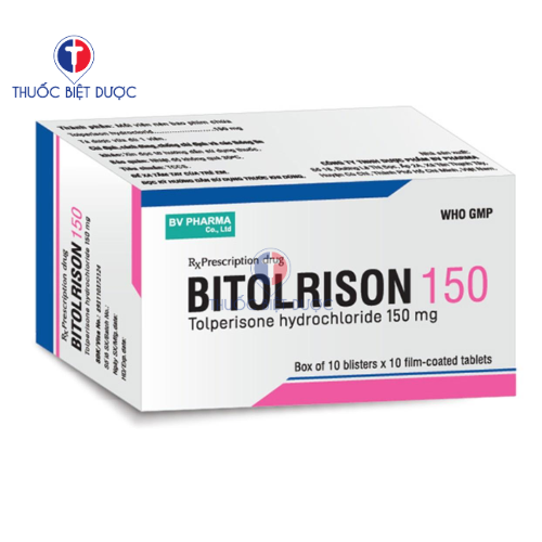 Thuốc Bitolrison 150mg điều trị co cứng cơ sau đột quỵ