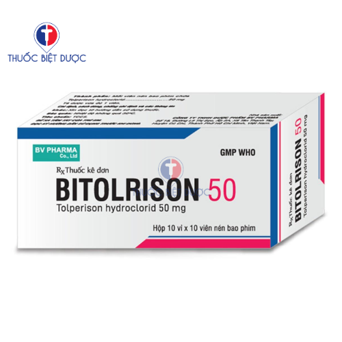 Thuốc Bitolrison 50mg điều trị co cứng cơ sau đột quỵ