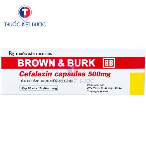 Brown & Burk Cephalexin capsules 500mg