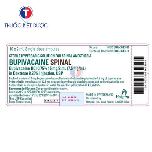 Bupivacaine spinal Hospira