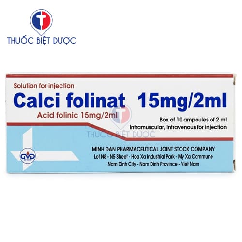 Calci Folinat 15 mg/ 2ml