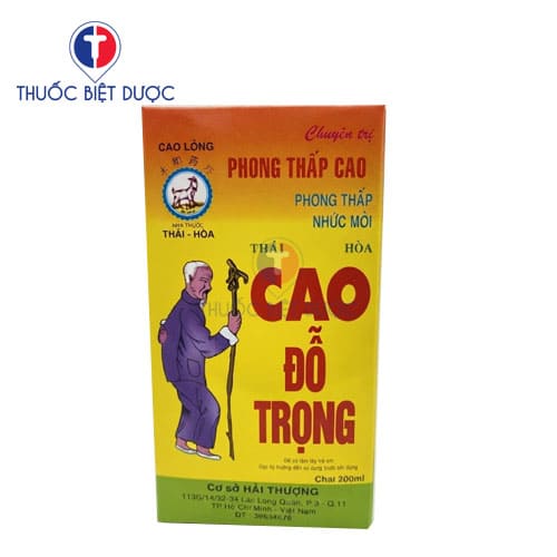 Phong thấp nhức mỏi đỗ trọng cao