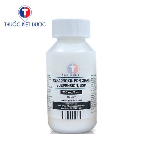 Cefadroxil oral suspension BP 250mg/5ml