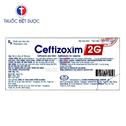 Ceftizoxim 2g