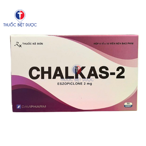 Hình ảnh Chalkas 2mg Davipharm - Eszopiclone