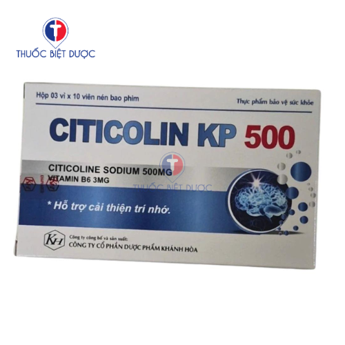 Citicolin KP 500 - Sản phẩm hỗ trợ cải thiện trí nhớ