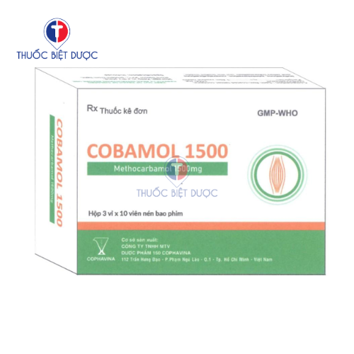 Cobamol 1500 - Thuốc điều trị triệu chứng đau căng cơ