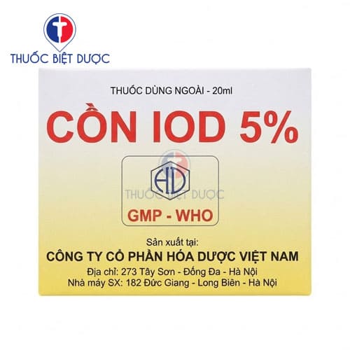 Cồn Iod 5% Hóa Dược Việt Nam