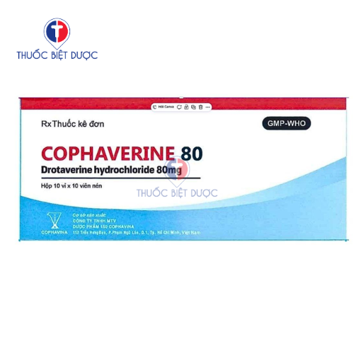 Cophaverine 80 - Thuốc điều trị chứng co thắt cơ trơn