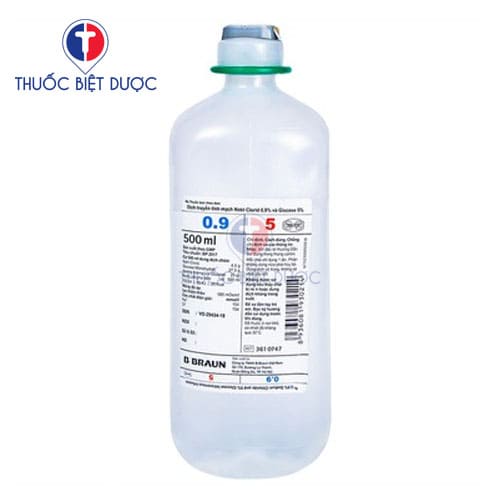 Dịch truyền tĩnh mạch natri clorid 0,9% và glucose 5%