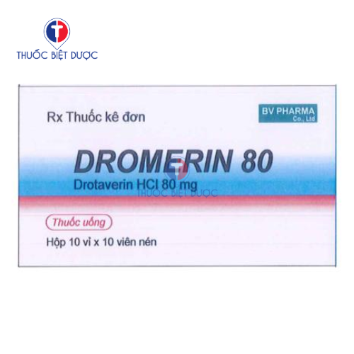 Dromerin 80 - Thuốc chỉ định điều trị co thắt cơ trơn
