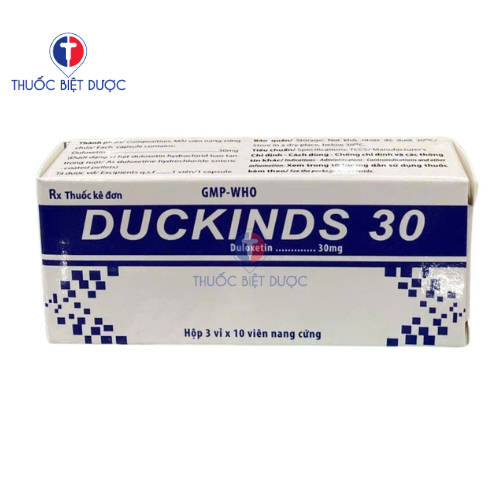 Thuốc Duckinds 30 điều trị trầm cảm, rối loạn lo âu
