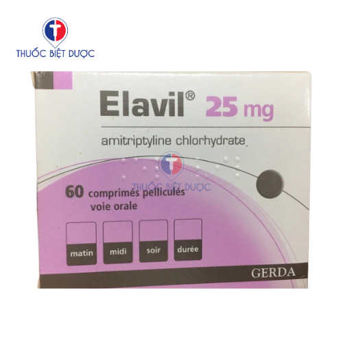 Elavil 25 - Thuốc điều trị trầm cảm và đái dầm ở trẻ em