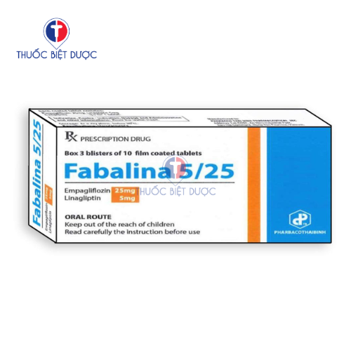 Fabalina 5/25 - Kiểm soát đường huyết ở người đái tháo đường