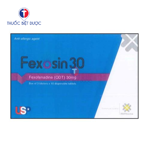 Fexosin 30 - Thuốc điều trị viêm mũi dị ứng, mề đay