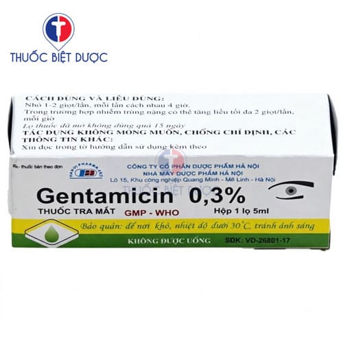 Gentamicin 0,3%-5ml