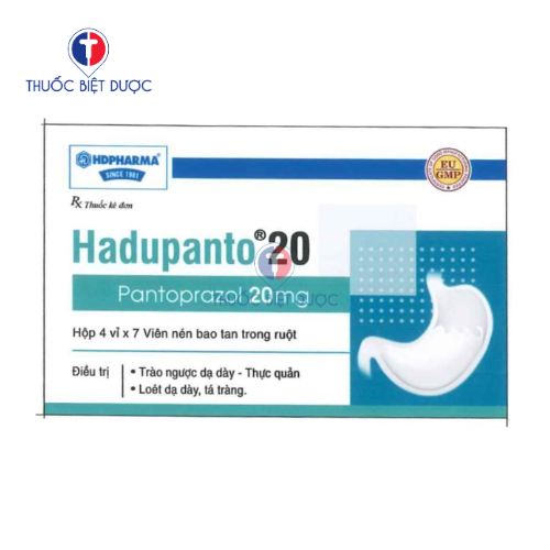 Hadupanto 20 - Thuốc điều trị viêm loét và trào ngược dạ dày