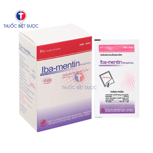 Hình ảnh Iba-Mentin 500mg/62,5mg Pharbaco