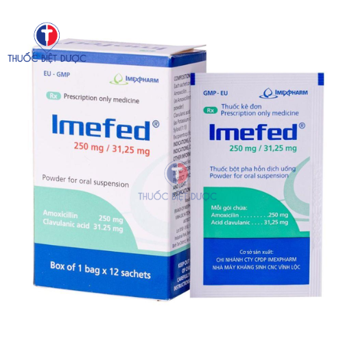 Hình ảnh Imefed 250mg/31,25mg Imexpharm