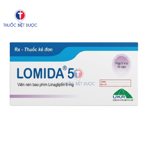 Lomida 5 - Thuốc chỉ định điều trị đái tháo đường tuýp 2