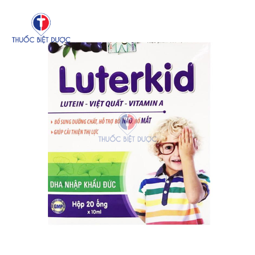 Luterkid - Hỗ trợ bổ sung dưỡng chất bổ não và bổ mắt