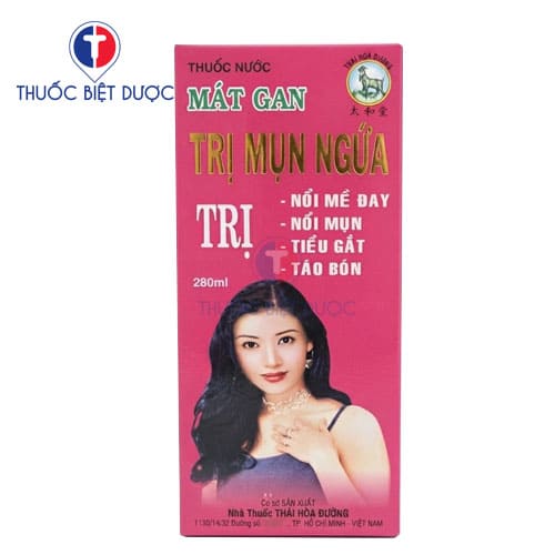 Mát gan trị mụn ngứa