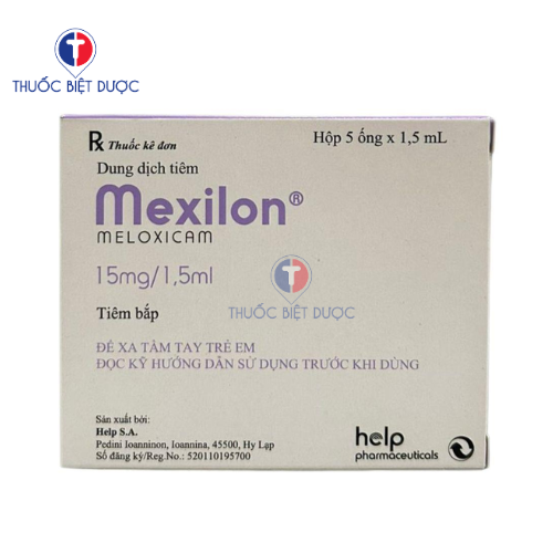 Mexilon 15mg/1.5ml điều trị ngắn hạn viêm xương khớp