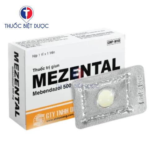 Mezental 500mg Shinpoong Pharma - Mebendazol