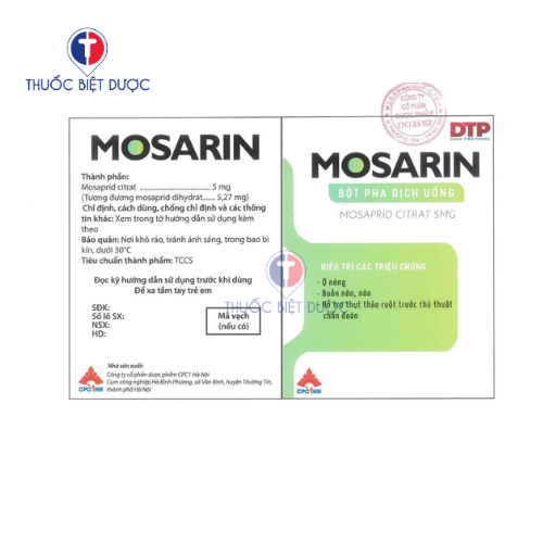 Mosarin - Thuốc điều trị các bệnh liên quan đến tiêu hóa