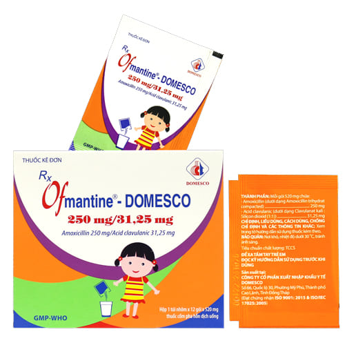 Ofmantine - Domesco 250mg/31,25mg