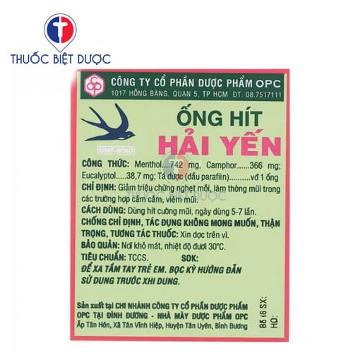 Ông hít Hải Yến