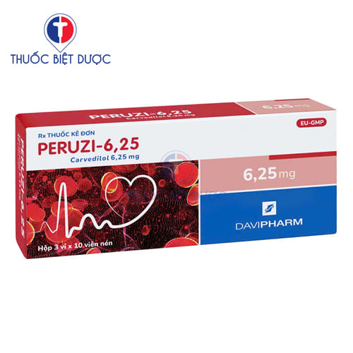 Peruzi 6,25 Davipharm - Carvedilol