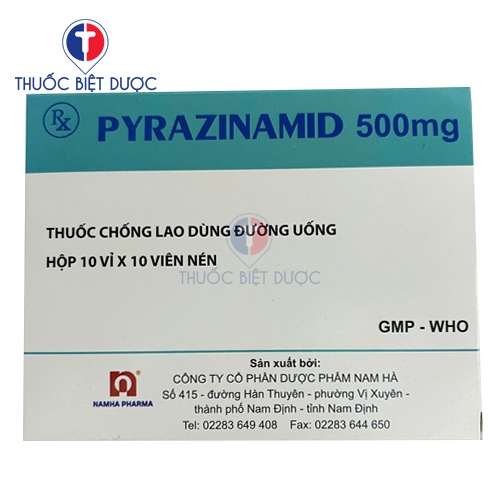 Pyrazinamid 500mg Nam Hà