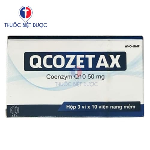Qcozetax 50mg Hóa Dược Việt Nam - Coenzym Q10 ubidecarenon