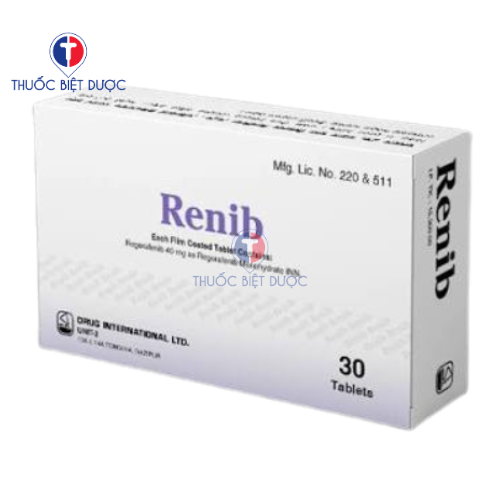 Thuốc Renib 40mg điều trị ung thư đại tràng di căn