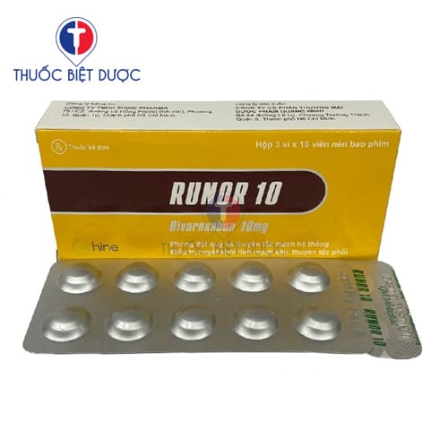 Runor 10 QM.Mediphar - Rivaroxaban