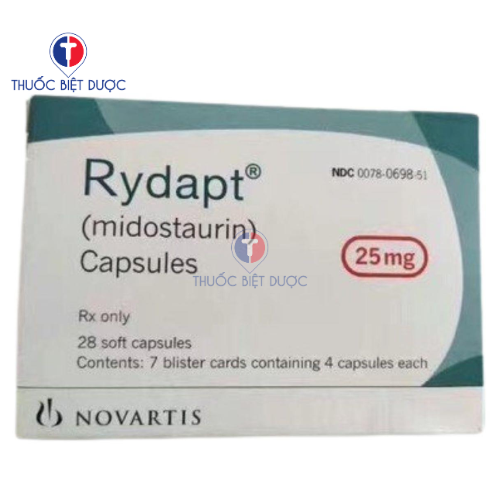 Rydapt 25mg điều trị bệnh bạch cầu dòng tủy cấp tính