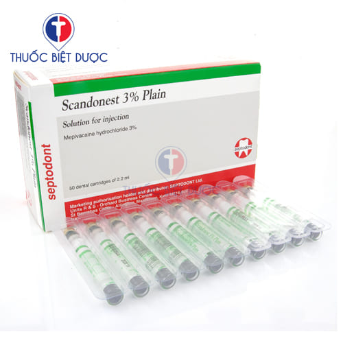 Scandonest 3% Plain Septodont