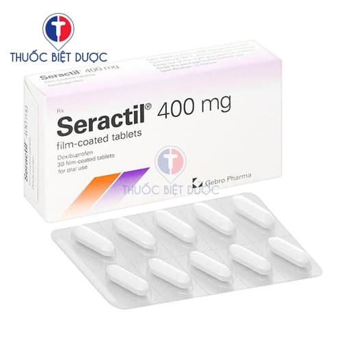 Seractil 400mg Film-coated tablets Gebro Pharma - Dexibuprofen